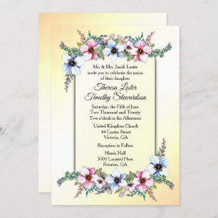 Blumenzwiebeleinladung Einladung