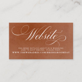 Blumenzwiebelkarte für Weiß und Terracotta Visitenkarte