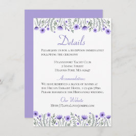 Blumenzwiebeln Details Anfahrtswege Hochzeit Einladung