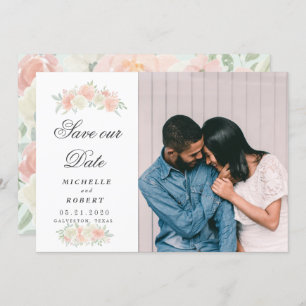 Blumenzwiebeln-Foto Save the Date Einladung