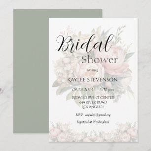 Blumenzwiebeln Grüne Brautdusche Einladung