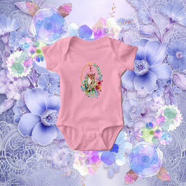 Blumenzwiebeln Individuelle Name Monogramm Ei Baby Strampler