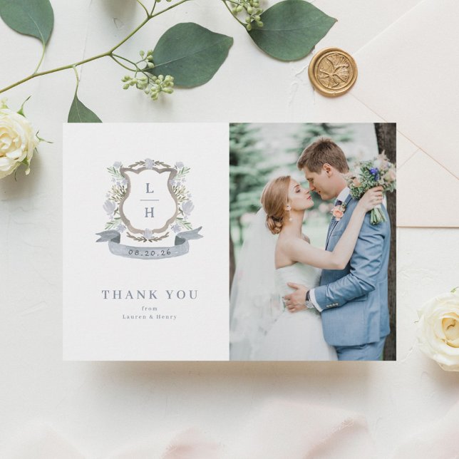 Blumenzwiebeln mit Wappen Dankeskarte (Von Creator hochgeladen)