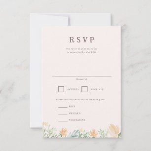 Blumenzwiebeln RSVP Wappen Hochzeit