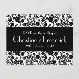 Blumenzwiebeln, UAWG postcard, Rokoko Einladungspostkarte