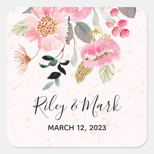 Blumenzwiebelsticker Umschlag Aufkleber E705 (Vorderseite)