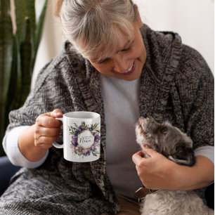 Blumig Meine Lieblingsmenschen nennen mich Nana    Kaffeetasse