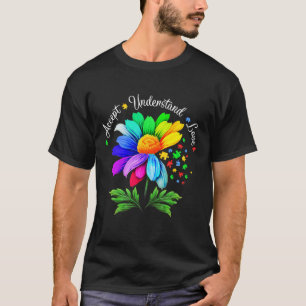 Blumige Autismus-Bewusstseins-Daisy-Blume für Mama T-Shirt
