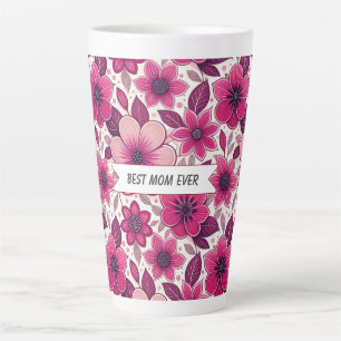 Blumige beste Mama ever Milchtasse