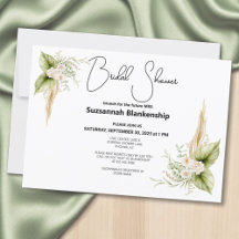 Blumige Eckrand-Brautparty stilvoll