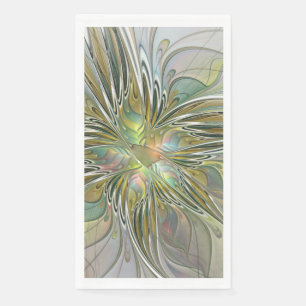 Blumige Fantasie Moderne fraktale Kunst Blume mit Serviette