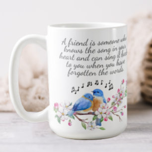 Blumige Freundschaft Kaffeetasse
