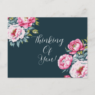 Blumige Gedanken an Dich Postkarte