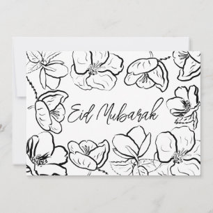 Blumige Geschenke zur Innendekoration Eid Mubarak Einladung