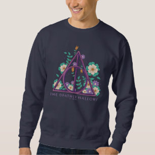 Blumige Grafik der Heiligtümer des Todes Sweatshirt