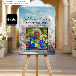 Blumige Himmelstreppe Feier des Lebens Foto Poster