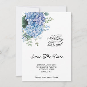 Blumige Hochzeit-Save-the-Date-Einladung Einladung