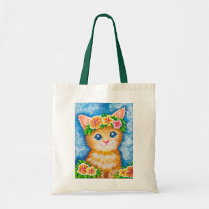 Blumige Katze★ Tragetasche