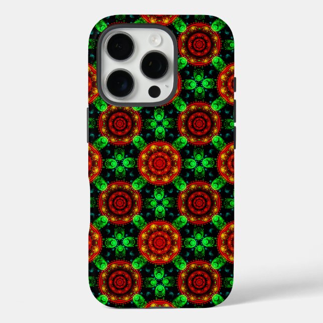 Blumige moderne Boho elegante abstrakte Muster #50 Case-Mate iPhone Hülle (Rückseite)