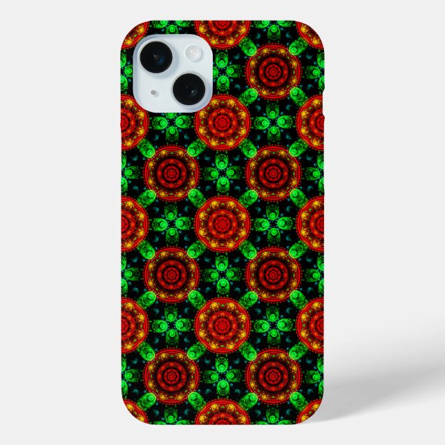 Blumige moderne Boho elegante abstrakte Muster #50 Case-Mate iPhone Hülle (Rückseite)