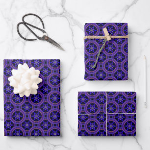 Blumige moderne Boho elegante abstrakte Muster #50 Geschenkpapier Set
