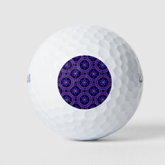 Blumige moderne Boho elegante abstrakte Muster #50 Golfball (Vorderseite)