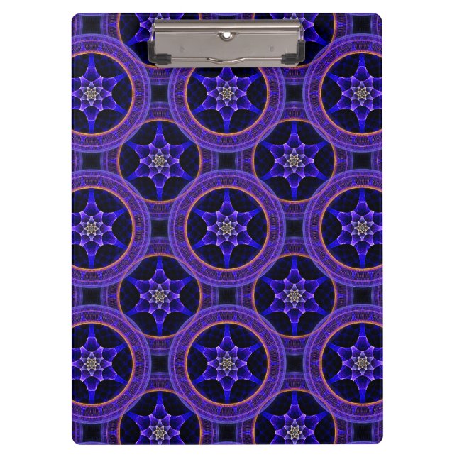 Blumige moderne Boho elegante abstrakte Muster #50 Klemmbrett (Vorderseite)