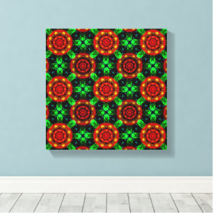 Blumige moderne Boho elegante abstrakte Muster #50 Leinwanddruck
