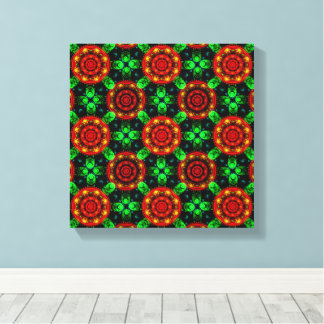 Blumige moderne Boho elegante abstrakte Muster #50 Leinwanddruck
