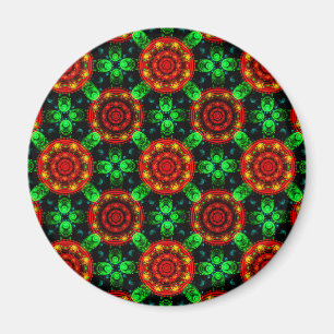 Blumige moderne Boho elegante abstrakte Muster #50 Magnet