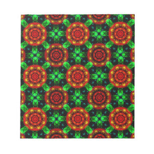 Blumige moderne Boho elegante abstrakte Muster #50 Notizblock