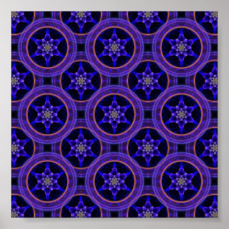 Blumige moderne Boho elegante abstrakte Muster #50 Poster