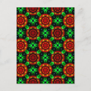 Blumige moderne Boho elegante abstrakte Muster #50 Postkarte