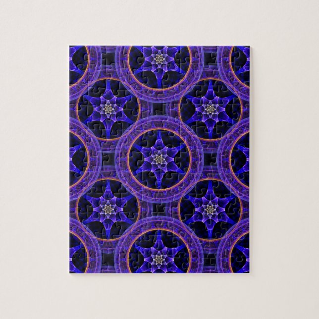 Blumige moderne Boho elegante abstrakte Muster #50 Puzzle (Vertikal)