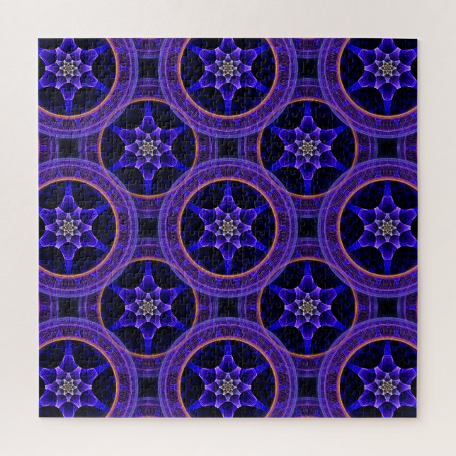 Blumige moderne Boho elegante abstrakte Muster #50 Puzzle (Vertikal)