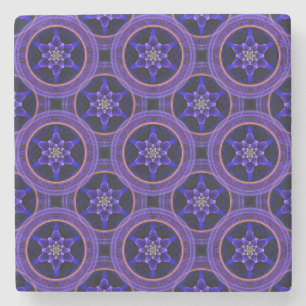 Blumige moderne Boho elegante abstrakte Muster #50 Steinuntersetzer