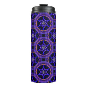 Blumige moderne Boho elegante abstrakte Muster #50 Thermosbecher