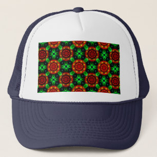 Blumige moderne Boho elegante abstrakte Muster #50 Truckerkappe
