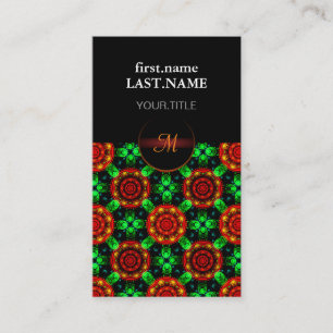 Blumige moderne Boho elegante abstrakte Muster #50 Visitenkarte