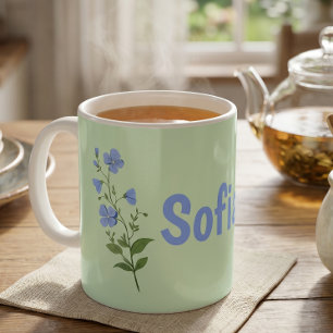 Blumige moderne personalisierte Daisy hübsche eleg Kaffeetasse