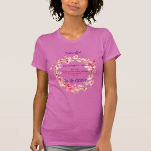 Blumige Motivations-Spiritualität Inspirierend T-Shirt