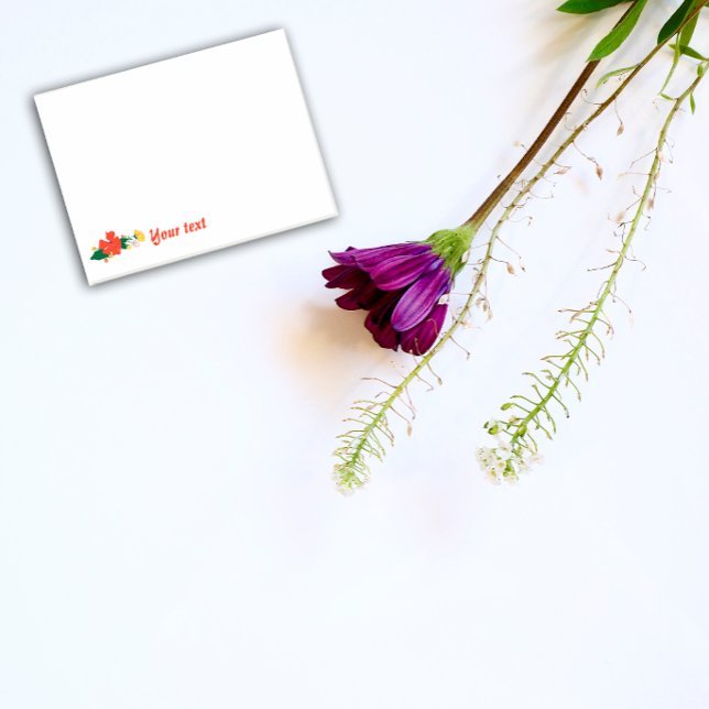 Blumige rote Mohn-Post-it-Notes Post-it Klebezettel (Von Creator hochgeladen)