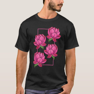Blumige spirituelle Yoga Boho asiatische Pilates-L T-Shirt