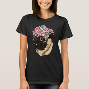 Blumige Tierliebhaber Hundebesitzer Hundeliebhaber T-Shirt