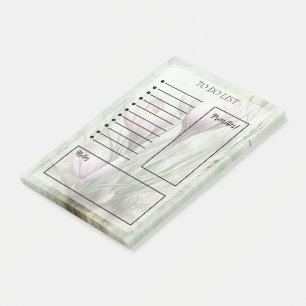 Blumige To-Do-Liste Post-it Klebezettel