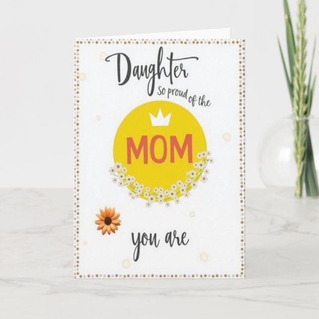 Blumige Töchter Mutter Karte (Vorderseite)