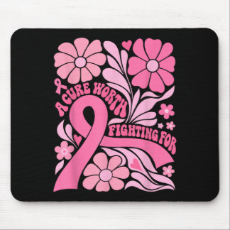 Blumiger Boho-Brustkrebs-Überlebender Ein Heilmitt Mousepad
