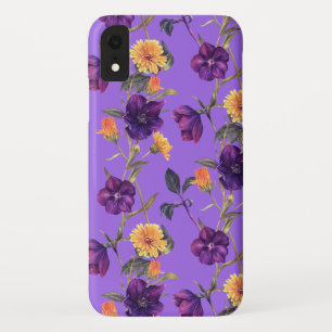 Blumiger Boho Chic Lila Case-Mate iPhone Hülle