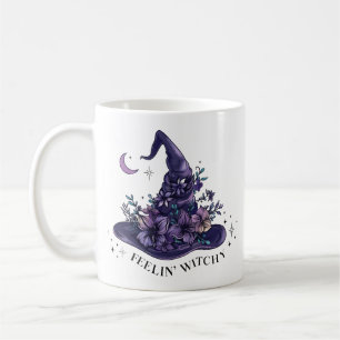 Blumiger Hexenhut, sich hextisch fühlen Kaffeetasse