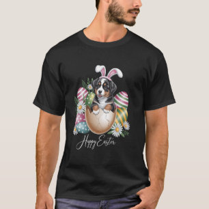 Blumiger Hund Ostertag Süßer Berner Sennenhund Ha T-Shirt